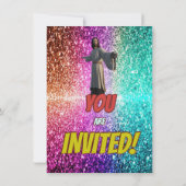 イエス・キリスト教宗教信仰誕生日招待状 招待状 (裏面)