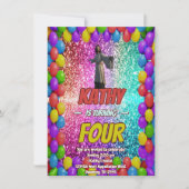 イエス・キリスト教宗教信仰誕生日招待状 招待状 (正面)