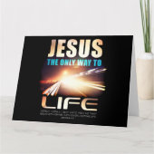 イエス:キリスト教徒の唯一の生き方  サンキューカード (正面)