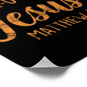 イエス・キリスト教秋信者の間の君の信仰 ポスター (角)