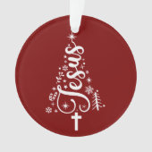 イエス キリスト教 クリスマス 聖書 言葉 信仰 オーナメント (正面)