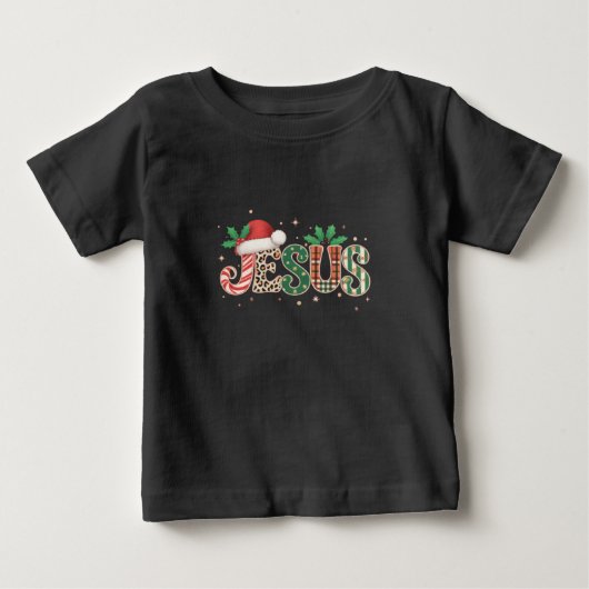 イエス キリスト教 信仰 聖書の言葉 ベビーTシャツ (正面)