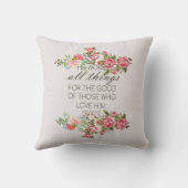 イエス・キリスト枕イエスは行くためにあらゆる事を行う クッション (裏面)