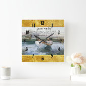 イエス・キリスト洗礼のイメージ2 スクエア壁時計 (ホーム)