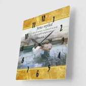 イエス・キリスト洗礼のイメージ2 スクエア壁時計 (傾斜)