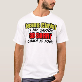 イエス・キリスト私の救助者です Tシャツ