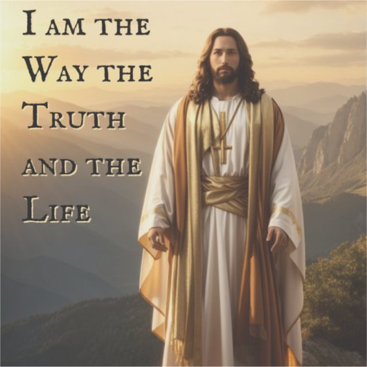 イエス・キリスト私は人生の真実の道である シール (正面)