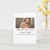 イエス・キリスト芸術5月7日は主あなたのパトロン…です カード (黄色い花)