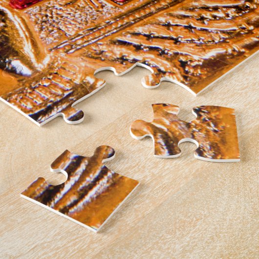 イエス・キリスト金アイコン ジグソーパズル (側面)