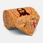 イエス・キリスト金アイコン ネクタイ (ロール)