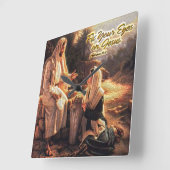 イエス・キリスト1の柱時計のあなたの目を修理して下さい スクエア壁時計 (傾斜)