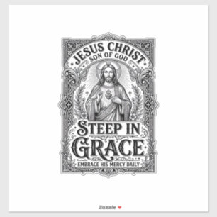 イエス・キリスト お茶好き グラフィックTシャツ クリスチャン シール