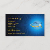 イエス・キリスト|の共有をあなたの信頼後を追って下さい 名刺 (裏面)