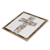 イエス・キリスト、キリストの神、主の十字のタイルの単語の雲 タイル (側面)