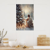 イエス・キリスト クリスマス イエス 芸術作品 福音芸術 ポスター (キッチン)