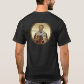 イエス・キリスト、ナザレのイエス、イザス・フリスト Tシャツ (裏面)