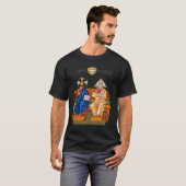 イエス・キリスト、ナザレのイエス、イザス・フリスト Tシャツ (正面フル)