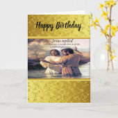 イエス・キリスト・バプテスマ1 カード (黄色い花)