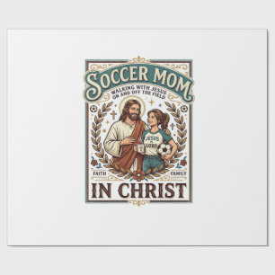 イエス・キリスト バレーボール ソフトボール サッカー ヴィンテージTシャツ ラッピングペーパー