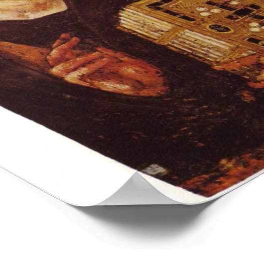 イエス・キリスト・パントクリエーターキリスト教のアイコンのポスター ポスター (角)