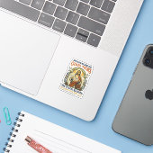 イエス キリスト ポストマン 配送Tシャツ 信仰ベース デザイン シール (ノートパソコンとiPhone)