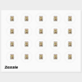 イエス キリスト ポストマン 配送Tシャツ 信仰ベース デザイン ラウンドシール (シート)