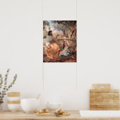 イエス・キリスト・マルタとマリア ポスター (キッチン)