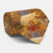イエス・キリスト・モザイクのメンズネックタイ ネクタイ (ロール)