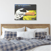 イエス・キリスト、主と救い主のキャンバス キャンバスプリント (インサイチュ (寝室))