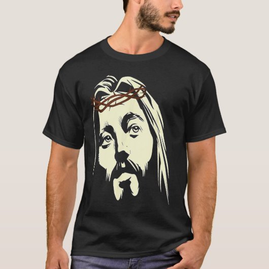 イエス・キリスト・十字架のイースター・クラウントーン Tシャツ (正面)