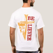 イエス・キリスト 十字架 ネイルデザイン - 力強い クリスチャン Tシャツ (裏面)