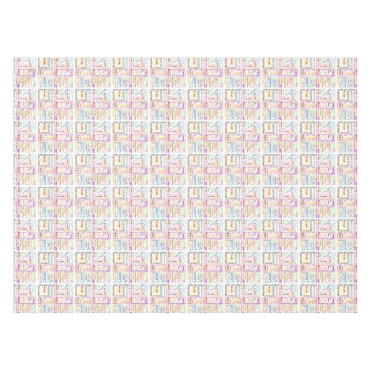 (イエス・キリスト)多くの名前によって テーブルクロス (正面(横))