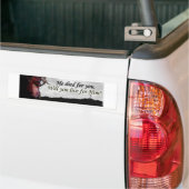 イエス・キリスト、彼のためにあなたのために住んでいます死にましたか。 バンパーステッカー (トラック上)