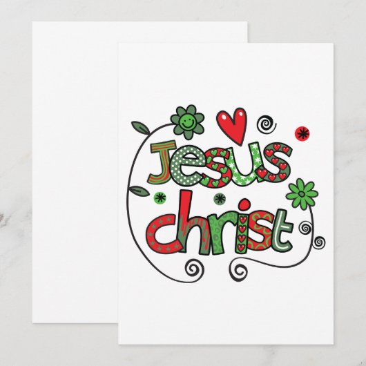 イエス・キリスト 招待状 (正面/裏面)