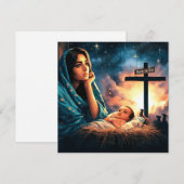 イエス・キリスト, 死ぬために生まれた, 十字架, クリスマス, キリスト教徒 シーズンカード (正面/裏面)