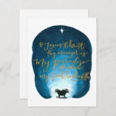 イエス・キリスト、汝のマガーはフラットカードなり ノートカード (正面/裏面)