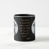 イエス・キリスト&祈りの言葉「保護Me Lord」コーヒーティー マグカップ (中央)