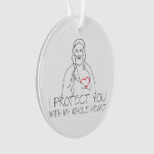 イエス・キリスト – 私保護はあなた オーナメント (正面)