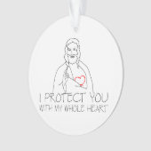 イエス・キリスト – 私保護はあなた オーナメント (正面)