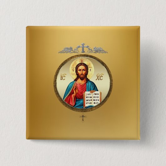 イエス・キリスト 缶バッジ (正面)