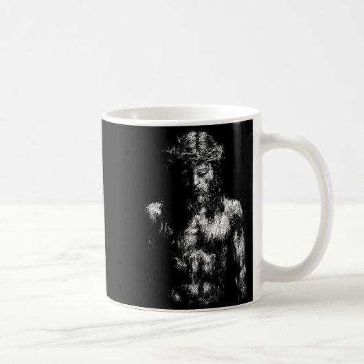 イエス・キリスト・茨の冠 コーヒーマグカップ (右)