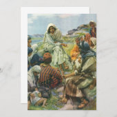 イエス・キリスト・説教山、ヴィンテージ宗教 (正面/裏面)