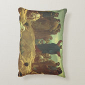 イエス・キリスト・説教山、ヴィンテージ宗教 アクセントクッション (裏面(縦))