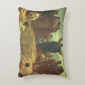 イエス・キリスト・説教山、ヴィンテージ宗教 アクセントクッション (正面(垂直))