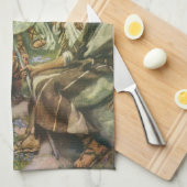 イエス・キリスト・説教山、ヴィンテージ宗教 キッチンタオル (四つ折り)