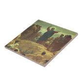 イエス・キリスト・説教山、ヴィンテージ宗教 タイル (側面)