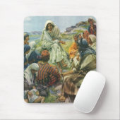 イエス・キリスト・説教山、ヴィンテージ宗教 マウスパッド (マウス)