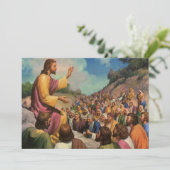 イエス・キリスト・説教山、ヴィンテージ宗教 招待状 (スタンド正面)