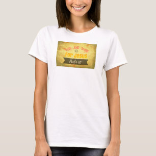 イエス・キリスト-賛美歌121のための上昇そして輝やき Tシャツ