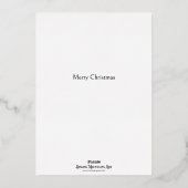 イエス・キリスト 雪の結晶 クリスマス 冬の聖句 箔シーズンカード (裏面)